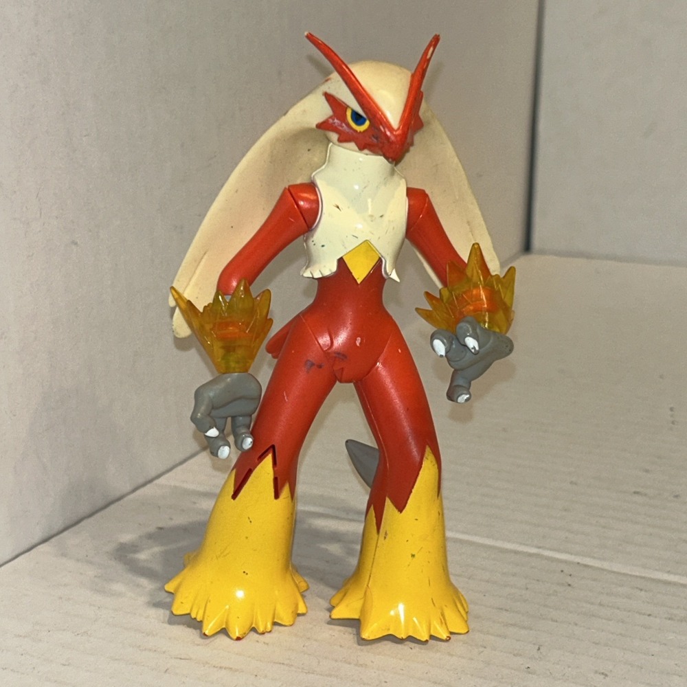 2007 Deluxe Talkin Electronic Blaziken 6.5" Jakks Figure Nintendo Pokemon C1